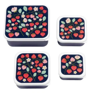 * A Little Lovely Company Lunch & Snack Box Set | Aardbeien